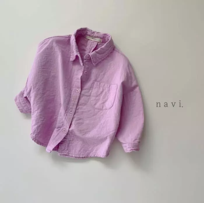Navi - Korean Children Fashion - #prettylittlegirls - Round Shirt - 5