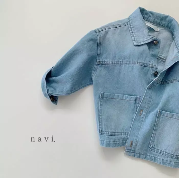 Navi - Korean Children Fashion - #prettylittlegirls - Spring Denim Jacket - 3