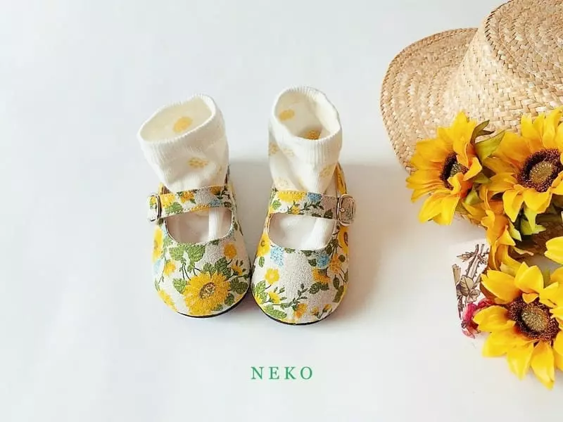 Neko - Korean Children Fashion - #childofig - NK865 Sunflower Circle Flats - 4