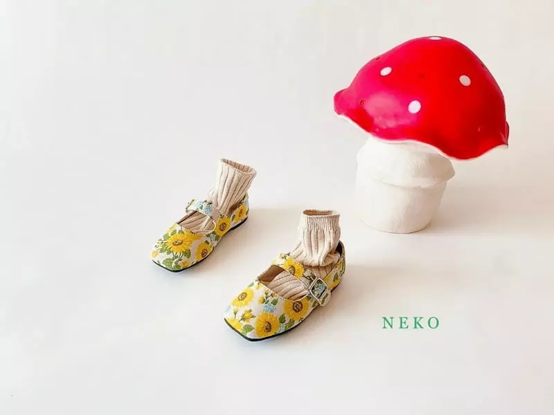 Neko - Korean Children Fashion - #childrensboutique - NK884 Sunflower Circle Flats