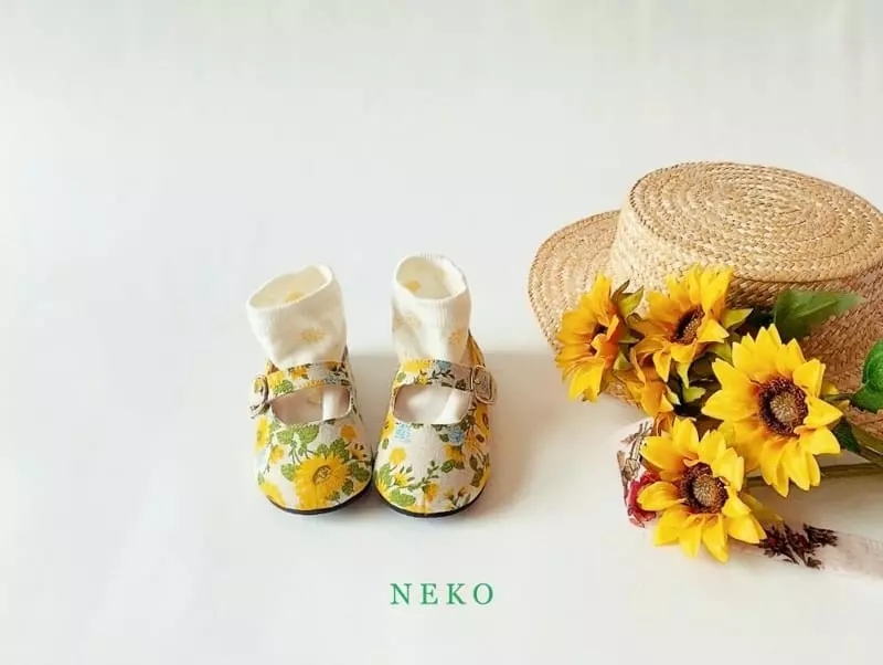 Neko - Korean Children Fashion - #designkidswear - NK865 Sunflower Circle Flats - 5