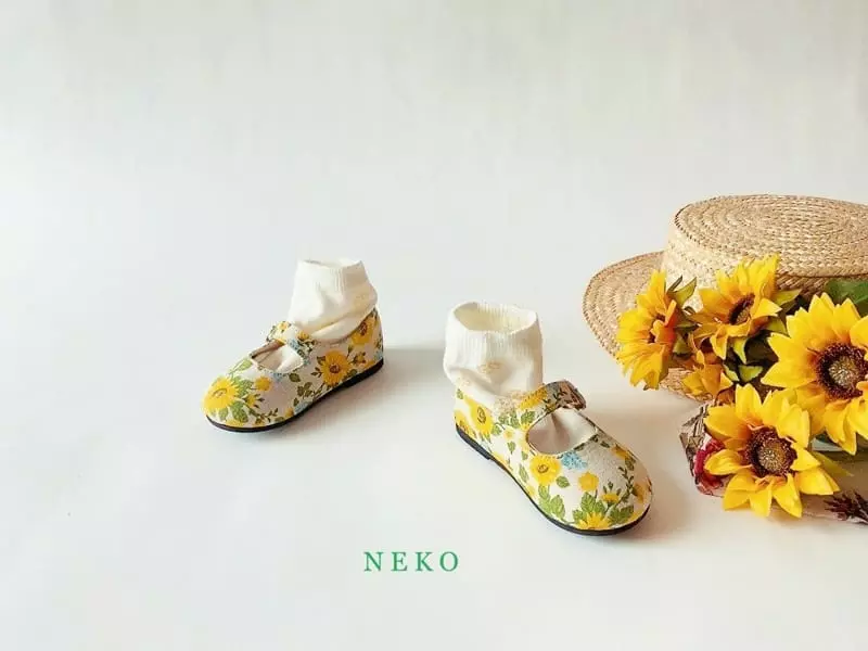 Neko - Korean Children Fashion - #discoveringself - NK865 Sunflower Circle Flats - 6