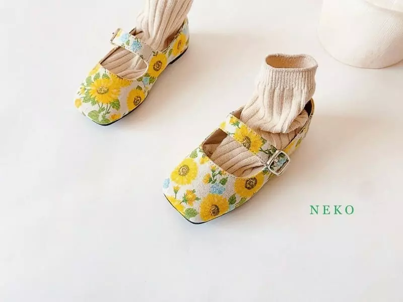 Neko - Korean Children Fashion - #discoveringself - NK884 Sunflower Circle Flats - 3
