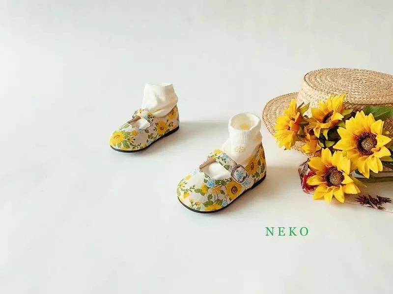 Neko - Korean Children Fashion - #fashionkids - NK865 Sunflower Circle Flats - 7