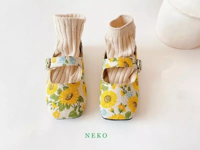 Neko - Korean Children Fashion - #discoveringself - NK884 Sunflower Circle Flats - 4