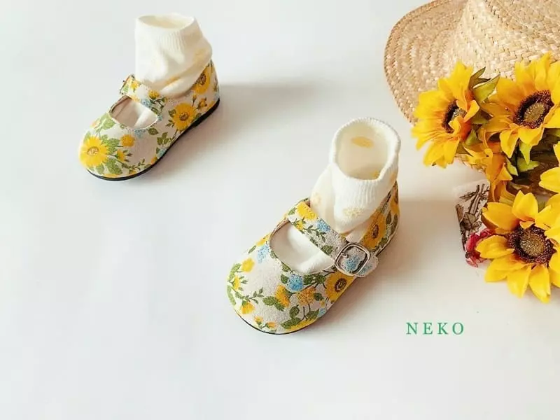 Neko - Korean Children Fashion - #kidsshorts - NK865 Sunflower Circle Flats - 8