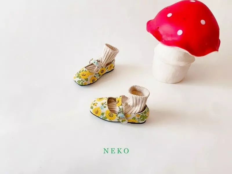 Neko - Korean Children Fashion - #kidsshorts - NK884 Sunflower Circle Flats - 5