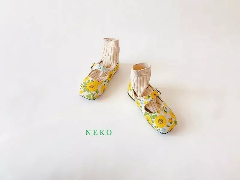 Neko - Korean Children Fashion - #kidsstore - NK884 Sunflower Circle Flats - 6