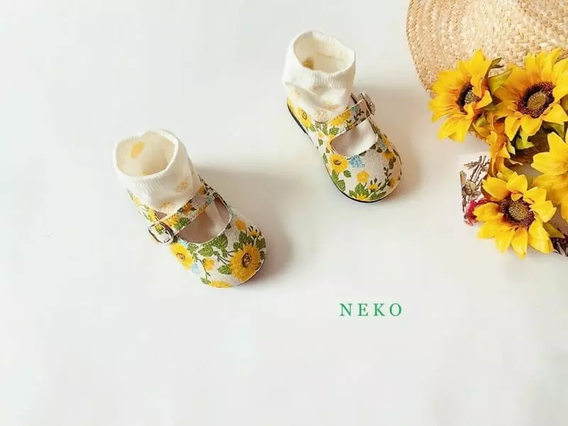 Neko - Korean Children Fashion - #kidzfashiontrend - NK865 Sunflower Circle Flats - 10