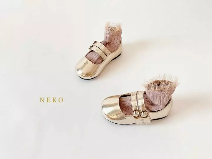 Neko - Korean Children Fashion - #littlefashionista - NK881 New Blanc Flats  - 7