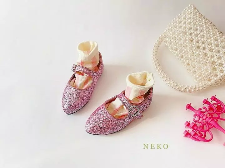 Neko - Korean Children Fashion - #littlefashionista - NK Mue Mue Flats  - 5