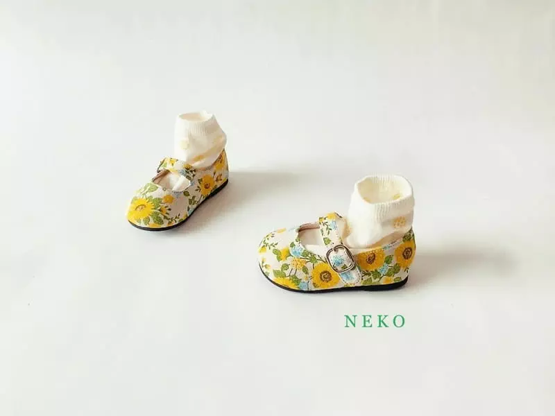 Neko - Korean Children Fashion - #littlefashionista - NK865 Sunflower Circle Flats - 12