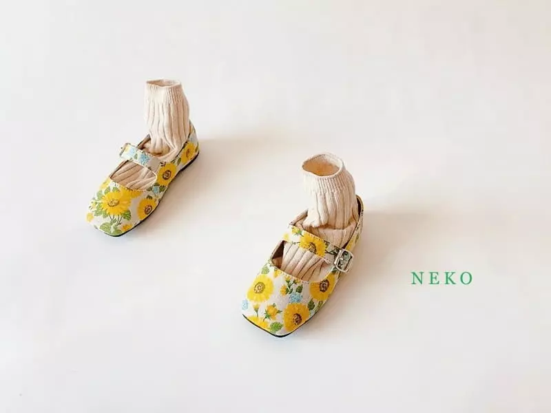 Neko - Korean Children Fashion - #prettylittlegirls - NK884 Sunflower Circle Flats - 12