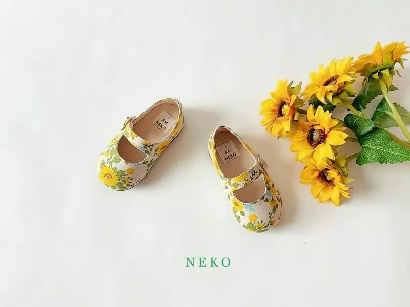 Neko - Korean Children Fashion - #stylishchildhood - NK865 Sunflower Circle Flats - 2