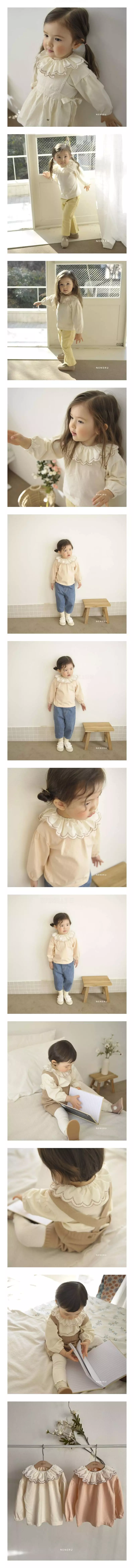 Neneru - Korean Baby Fashion - #babyootd - Bebe Dodo Collar Tee