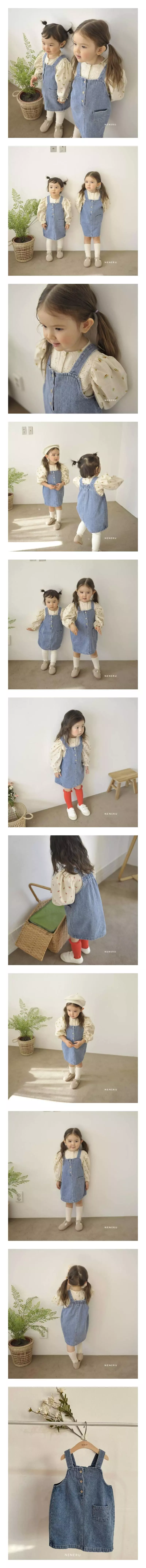 Neneru - Korean Children Fashion - #littlefashionista - Kid Bong Bong Dungarees One-piece