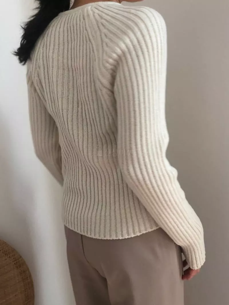 Neuf Nine - Korean Women Fashion - #momslook - Goz Knit Tee - 2