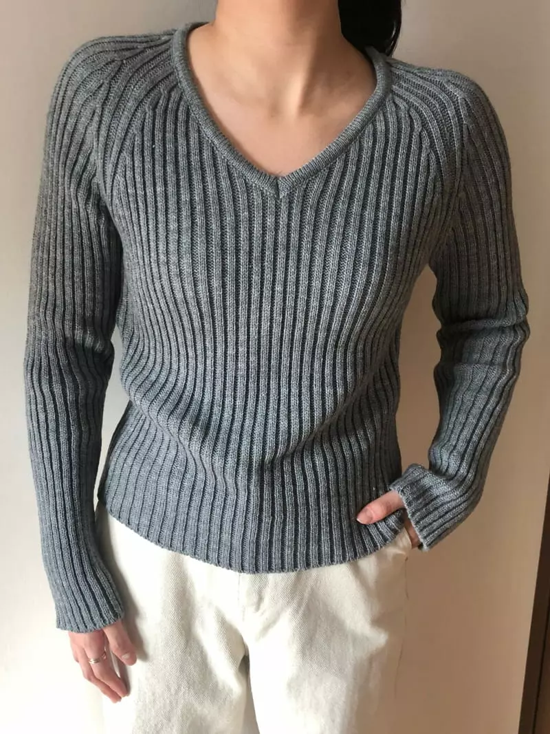 Neuf Nine - Korean Women Fashion - #womensfashion - Goz Knit Tee - 4