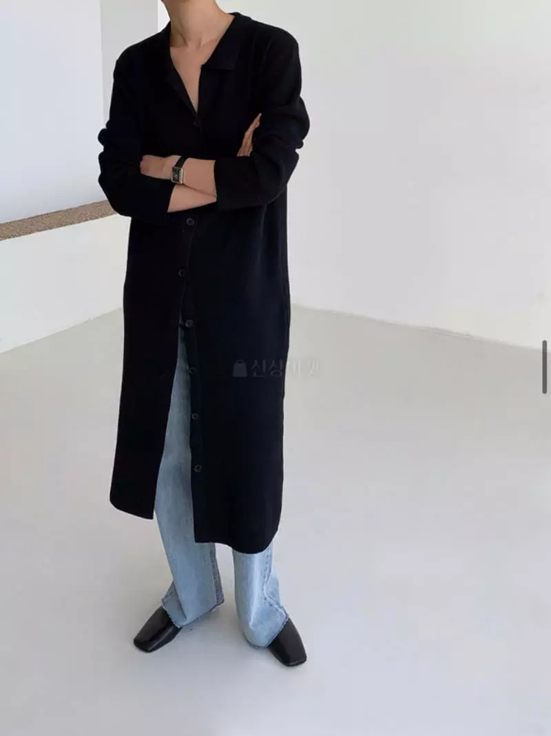 Neuf Nine - Korean Women Fashion - #momslook - Buttons Long One-piece - 2