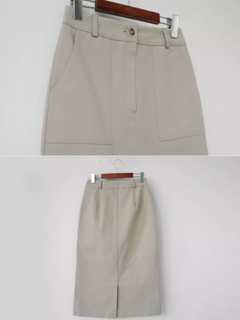 Neuf Nine - Korean Women Fashion - #vintagekidsstyle - Twill Stitch Skirt - 4