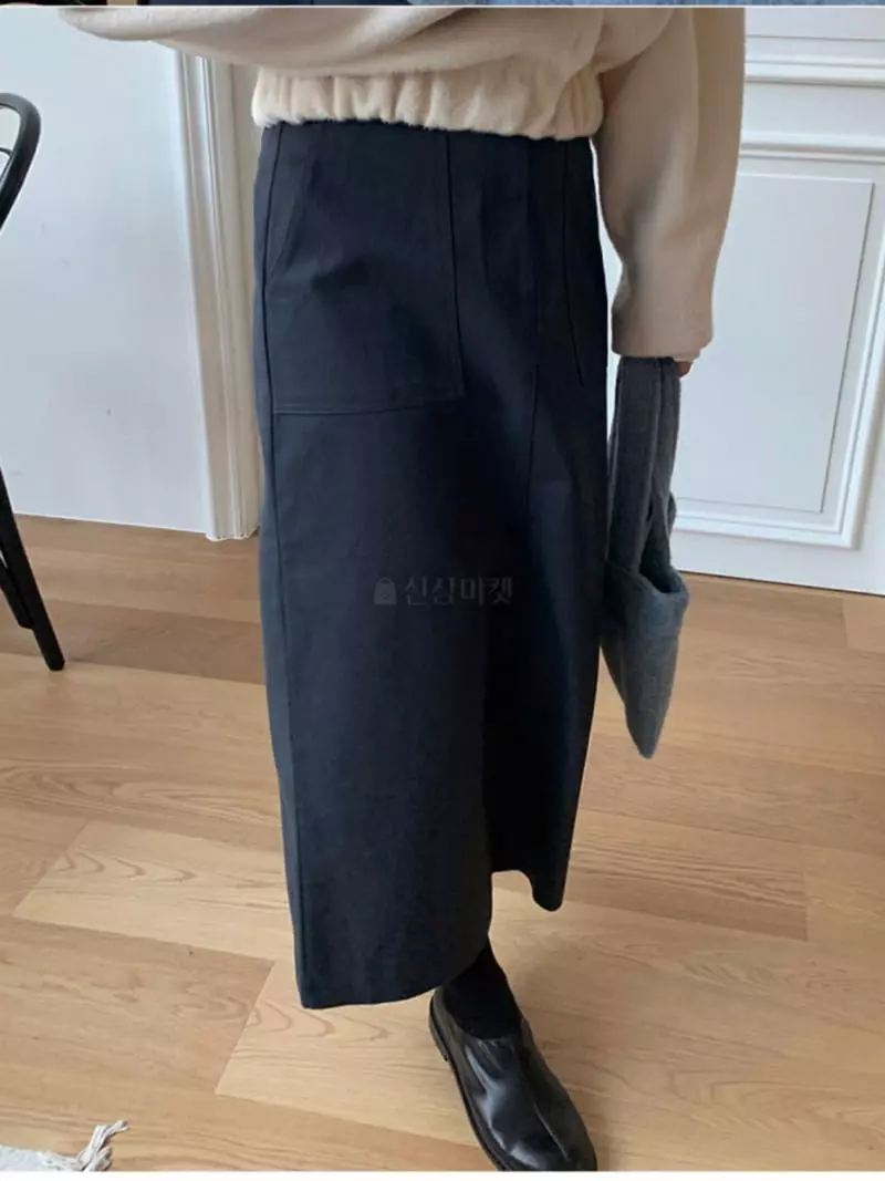 Neuf Nine - Korean Women Fashion - #vintagekidsstyle - Twill Stitch Skirt - 3