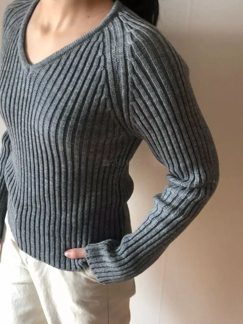 Neuf Nine - Korean Women Fashion - #womensfashion - Goz Knit Tee - 3