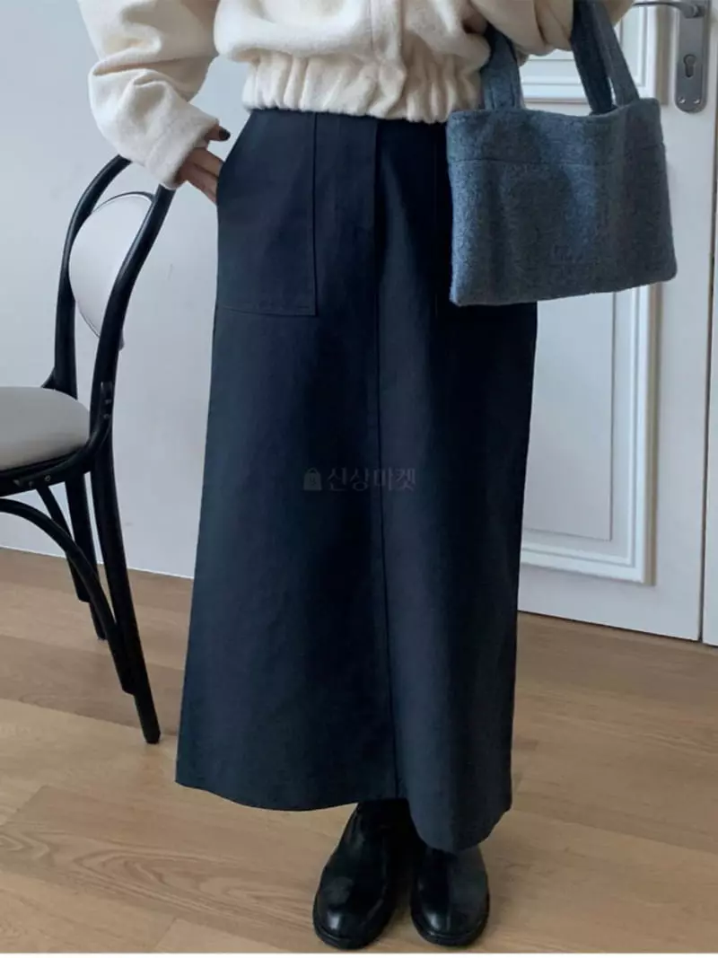 Neuf Nine - Korean Women Fashion - #womensfashion - Twill Stitch Skirt