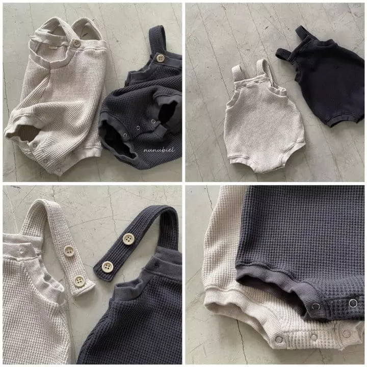 Nunubiel - Korean Baby Fashion - #babyoninstagram - Waffle Bodysuit - 3