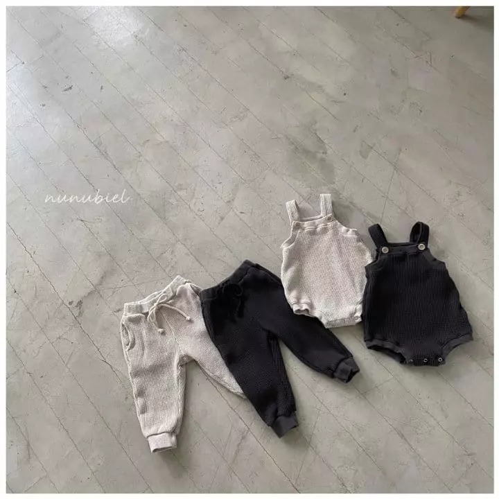 Nunubiel - Korean Baby Fashion - #babyoutfit - Waffle Bodysuit - 5