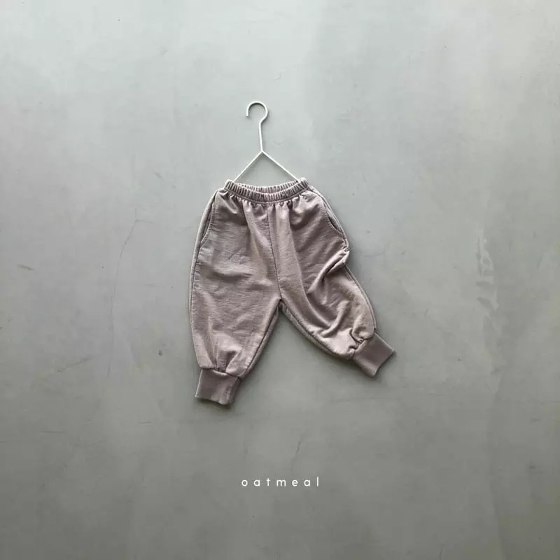 Oatmeal - Korean Children Fashion - #Kfashion4kids - Basic Sweat Pants - 6