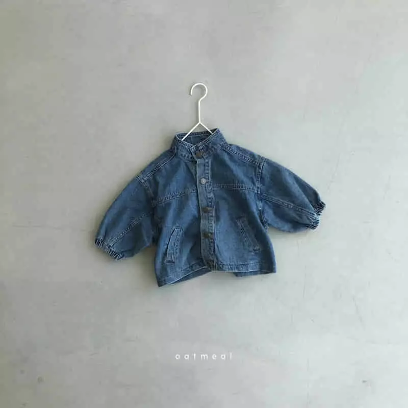Oatmeal - Korean Children Fashion - #Kfashion4kids - No Bawl Denim Jacket - 5