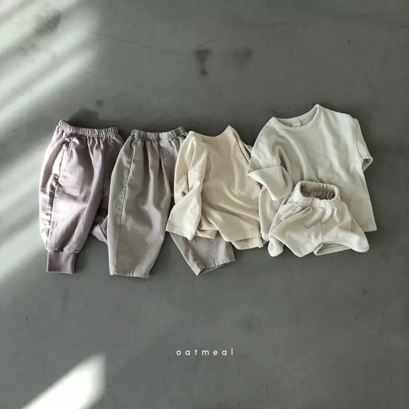 Oatmeal - Korean Children Fashion - #childofig - Basic Sweat Pants - 12