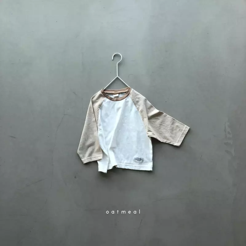 Oatmeal - Korean Children Fashion - #childofig - Basic Raglan Tee - 6