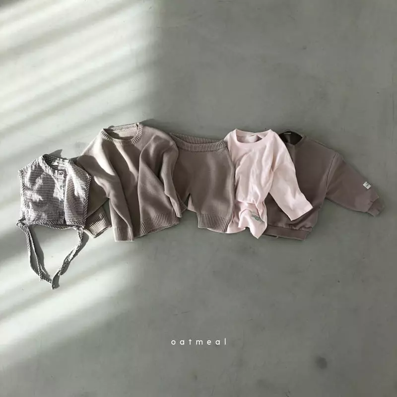 Oatmeal - Korean Children Fashion - #childofig - Bebe Tong Top Bottom Set - 6