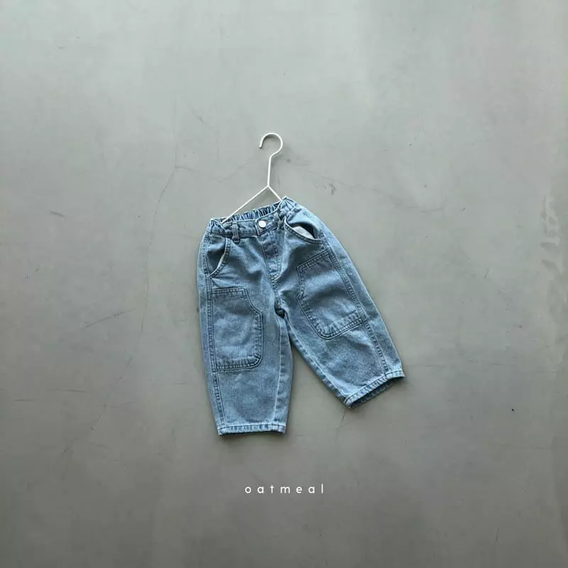 Oatmeal - Korean Children Fashion - #childofig - Berel Block Jeans - 5