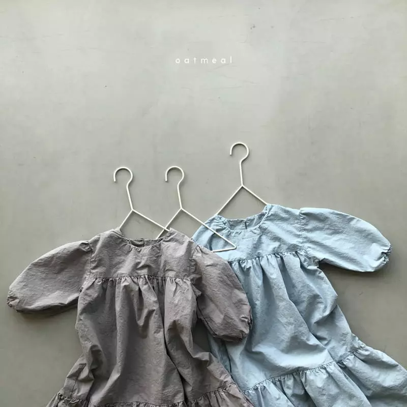 Oatmeal - Korean Children Fashion - #childofig - Rogen Cancan One-piece - 2