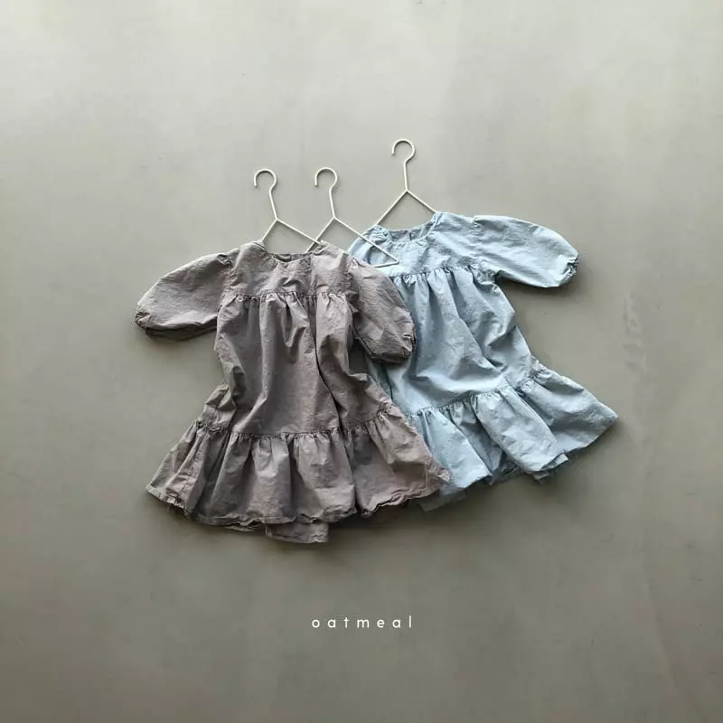 Oatmeal - Korean Children Fashion - #childofig - Rogen Cancan One-piece - 3