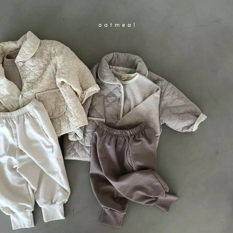 Oatmeal - Korean Children Fashion - #childrensboutique - Harara Quilting Jacket - 12