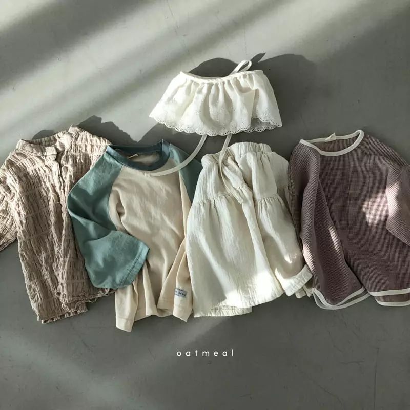 Oatmeal - Korean Children Fashion - #childrensboutique - Point Shirt - 10