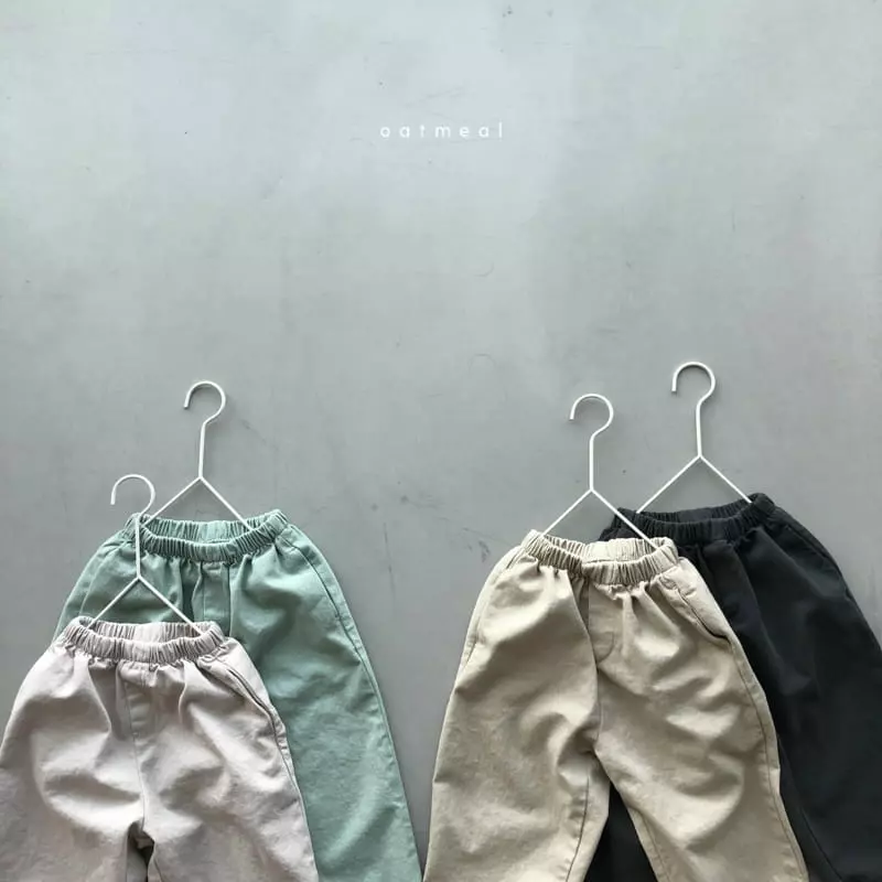 Oatmeal - Korean Children Fashion - #discoveringself - Basic Pants - 2