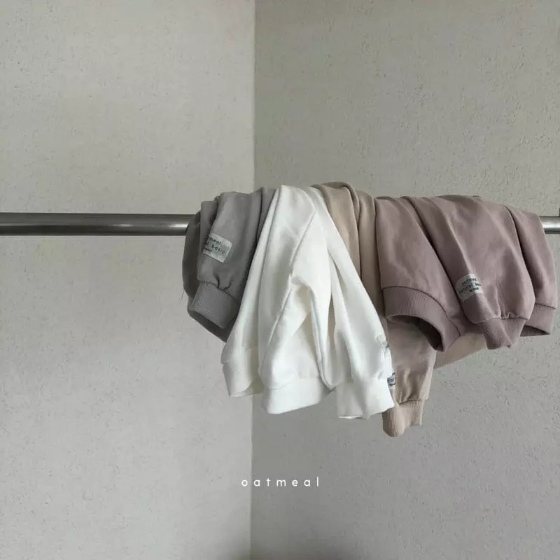 Oatmeal - Korean Children Fashion - #discoveringself - Basic Raglan Sweatshirt - 11