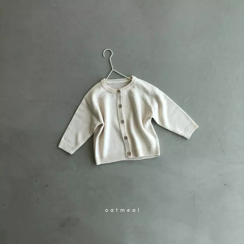 Oatmeal - Korean Children Fashion - #discoveringself - Lang Lang Lang Cardigan - 4