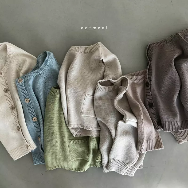 Oatmeal - Korean Children Fashion - #kidsshorts - Bebe Tong Top Bottom Set - 11
