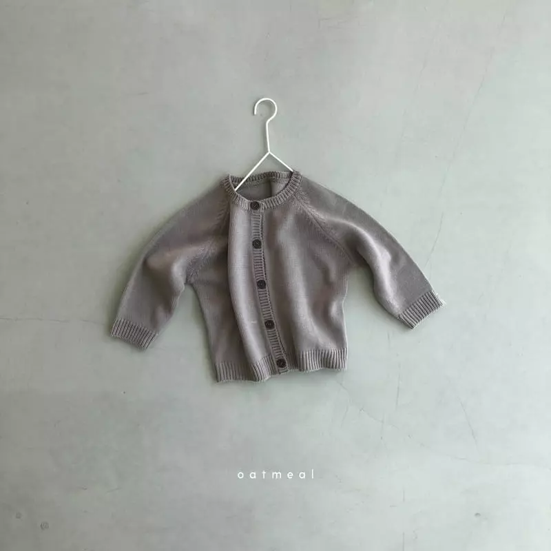 Oatmeal - Korean Children Fashion - #kidsshorts - Lang Lang Lang Cardigan - 5