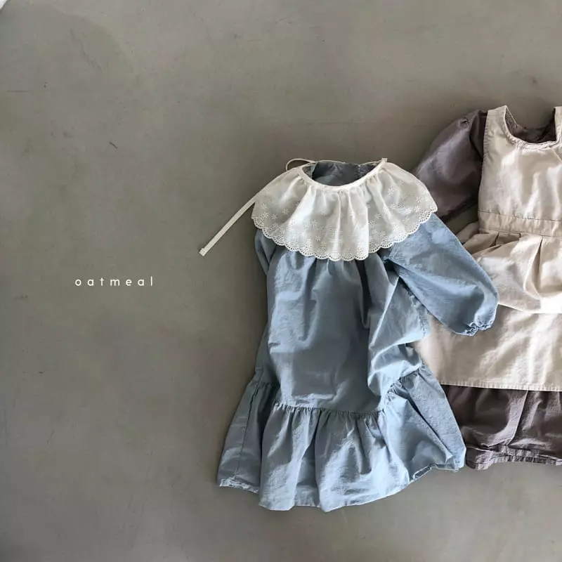 Oatmeal - Korean Children Fashion - #kidsstore - Rogen Cancan One-piece - 9