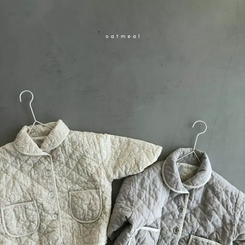 Oatmeal - Korean Children Fashion - #kidzfashiontrend - Harara Quilting Jacket - 2