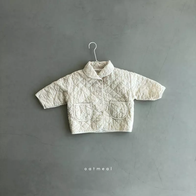 Oatmeal - Korean Children Fashion - #Kfashion4kids - Harara Quilting Jacket - 4