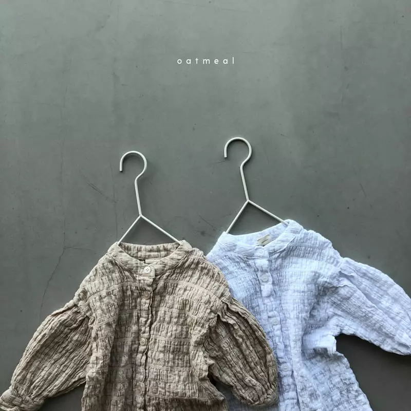 Oatmeal - Korean Children Fashion - #littlefashionista - Point Shirt - 2