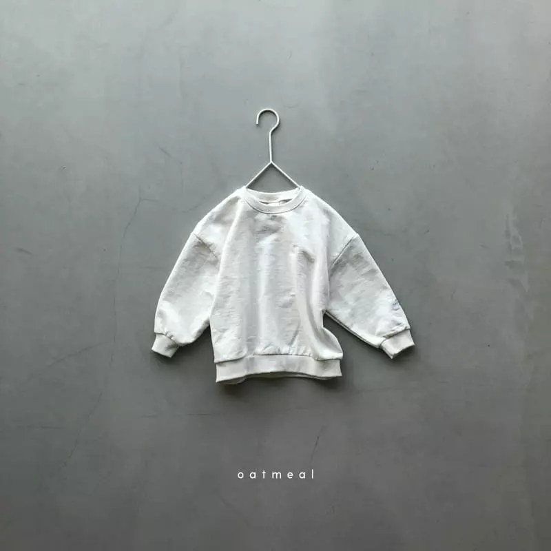 Oatmeal - Korean Children Fashion - #littlefashionista - Basic Sweatshirt - 5
