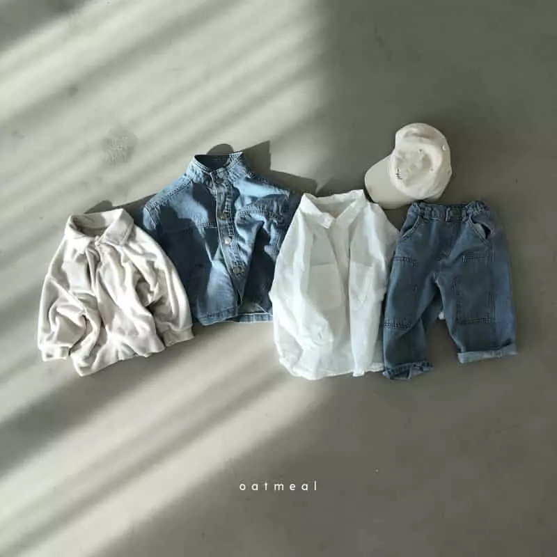 Oatmeal - Korean Children Fashion - #littlefashionista - No Bawl Denim Jacket - 6